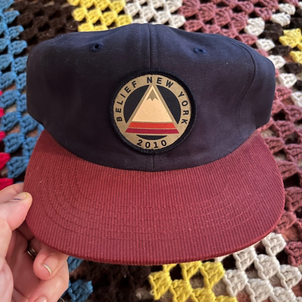 Navy and Red Cap